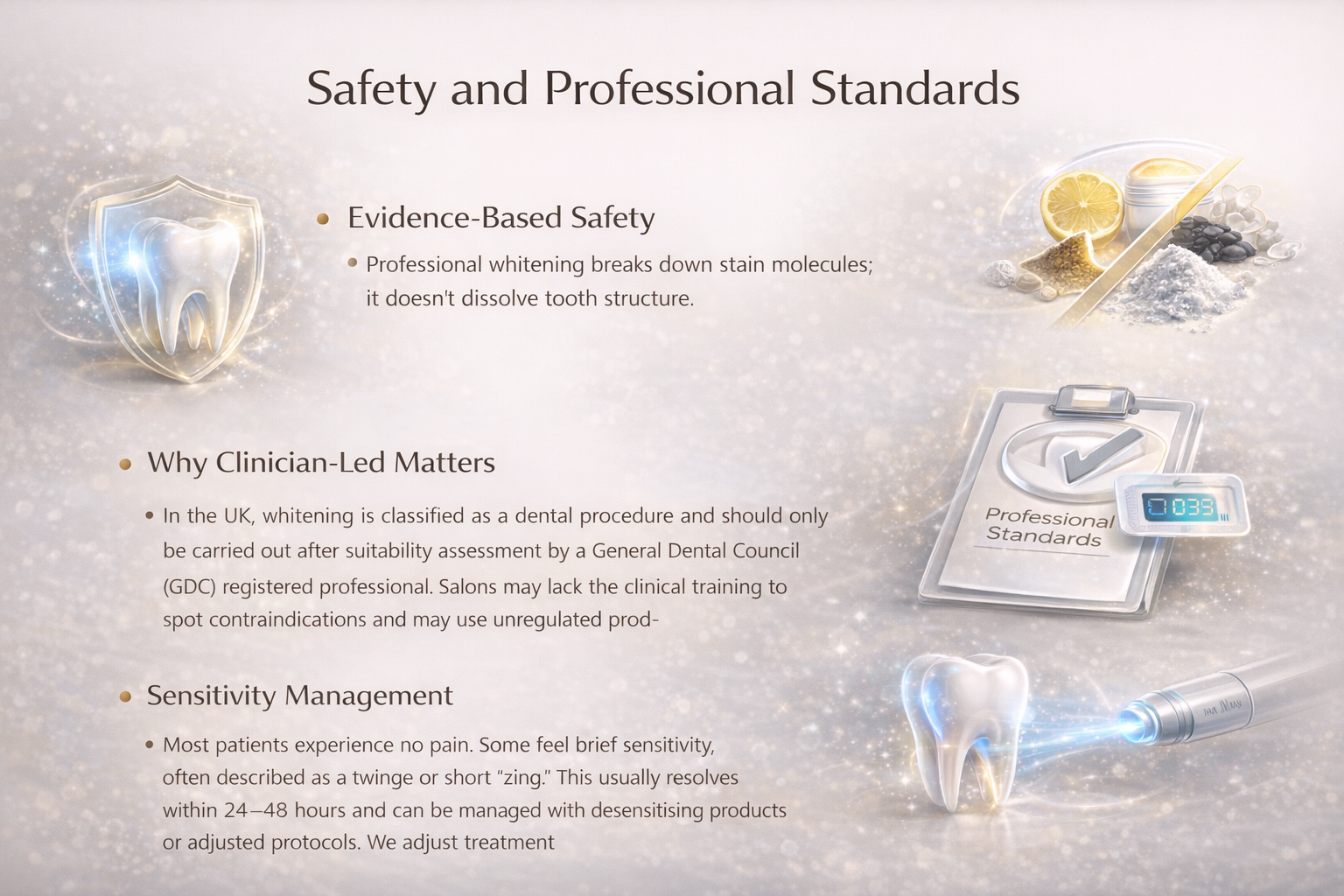 Safety and Professional Standards section